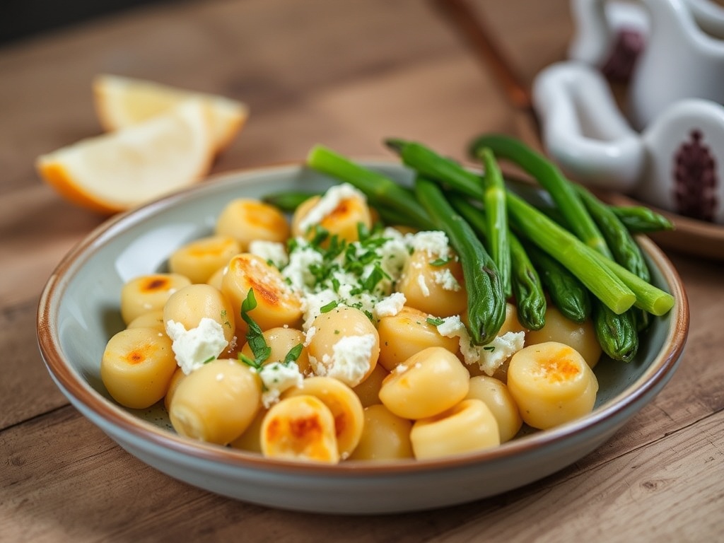 Gnocchis Croustillants à la Crème de Feta et Citron : Recette Étudiante Rapide et Pas Chère