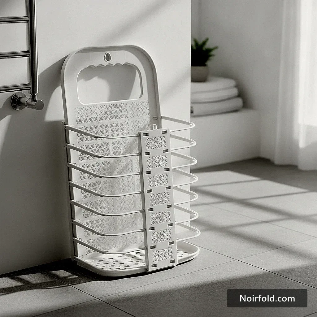 NoirFold Wall Hanging Collapsible Laundry Basket photo 2