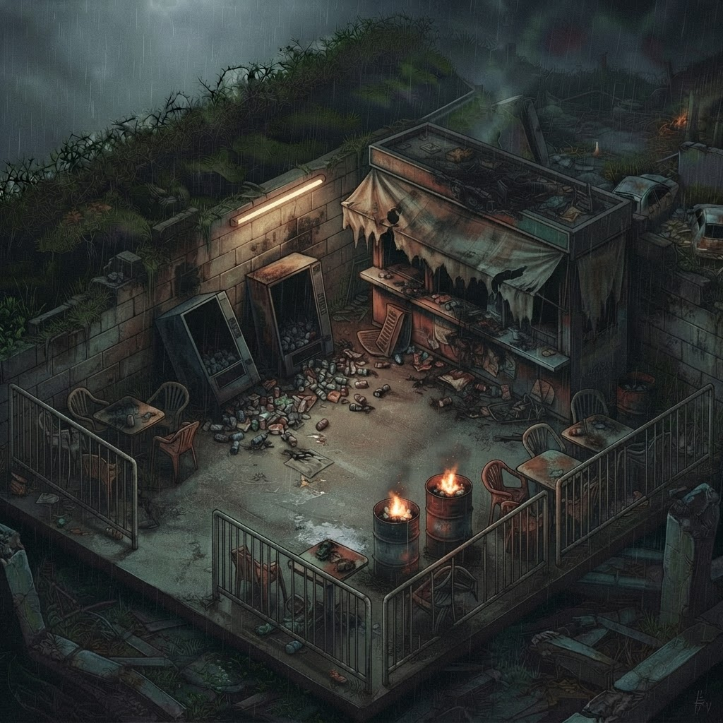 Image: Repaint this exact scene as a photorealistic paint