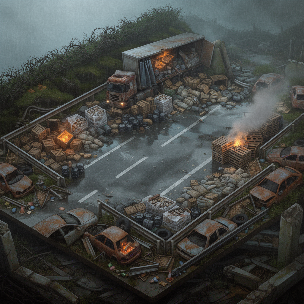 Image: Repaint this exact scene as a photorealistic paint