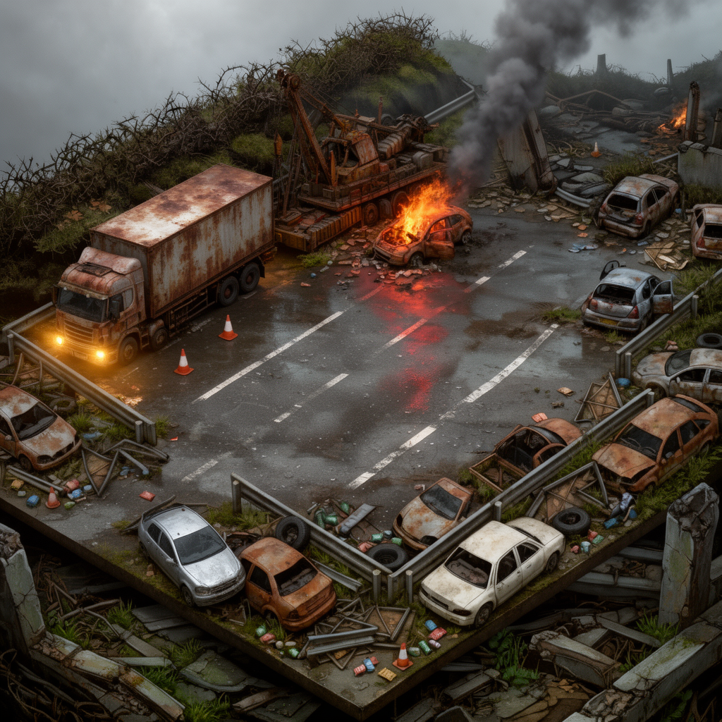 Image: Repaint this exact scene as a photorealistic paint