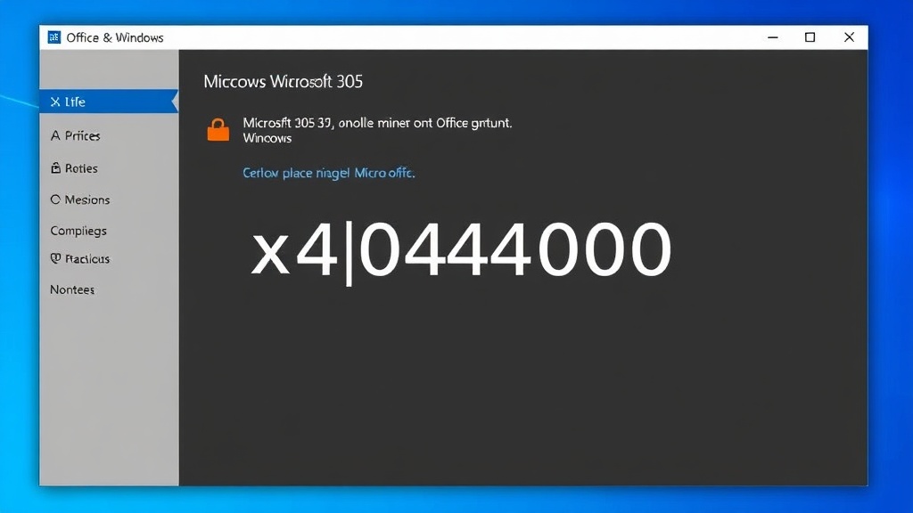 Erreur 0x4004f00c Office et Windows : les nouvelles méthodes de résolution après la migration vers Microsoft 365
