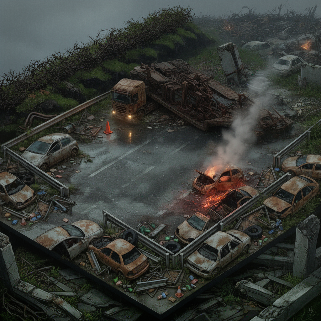 Image: Repaint this exact scene as a photorealistic paint