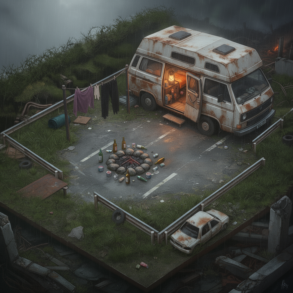 Image: Repaint this exact scene as a photorealistic paint