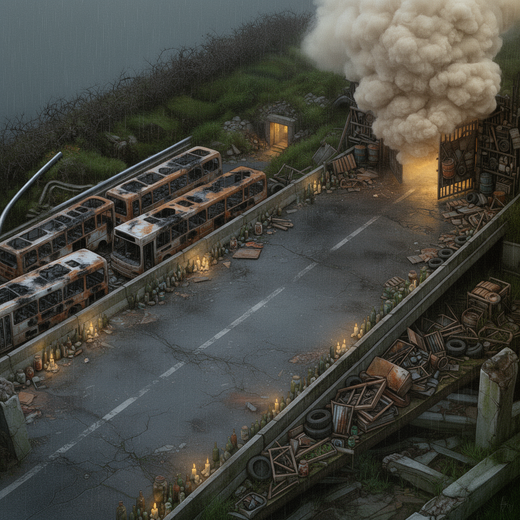 Image: Repaint this exact scene as a photorealistic paint