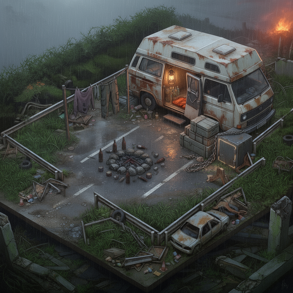 Image: Repaint this exact scene as a photorealistic paint