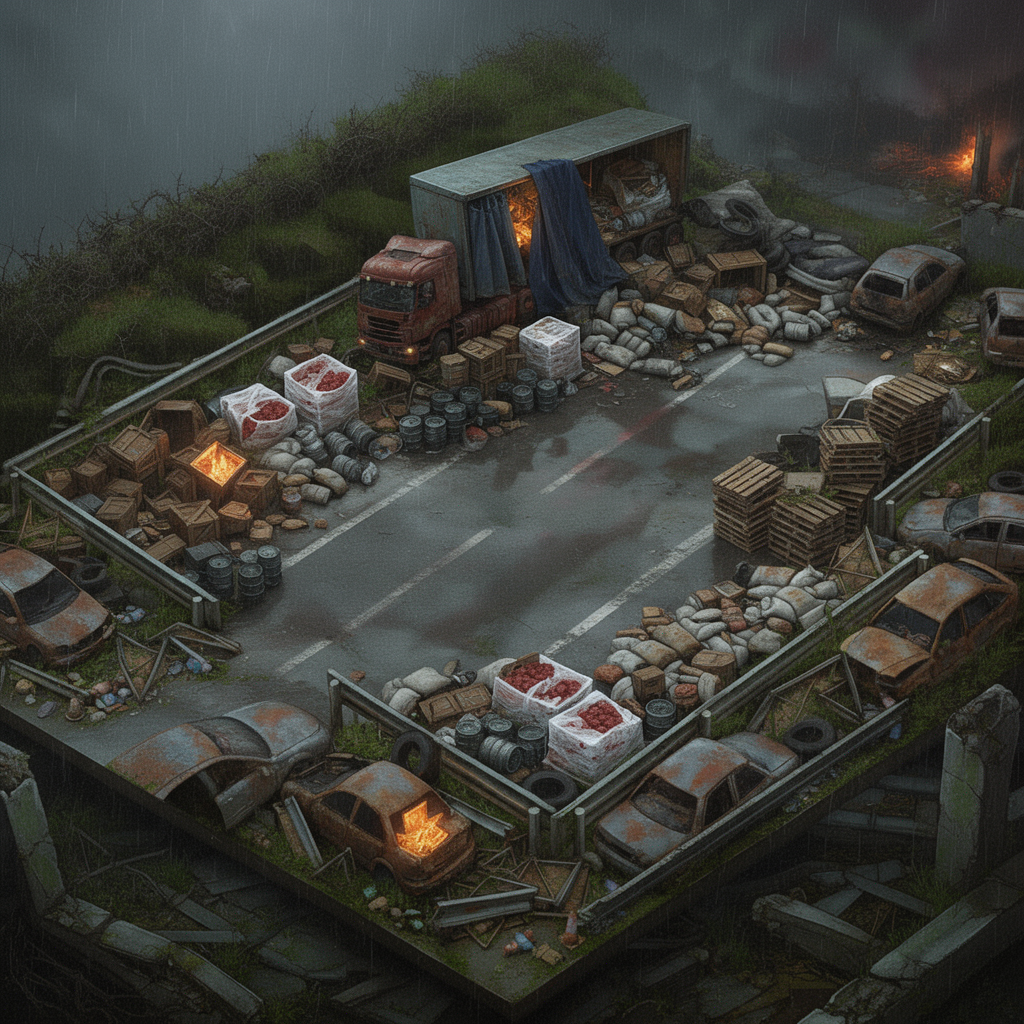 Image: Repaint this exact scene as a photorealistic paint