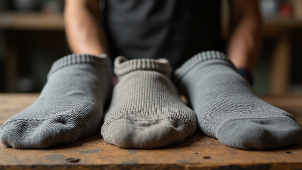 Comparación de alturas de calcetines para botas de trabajo