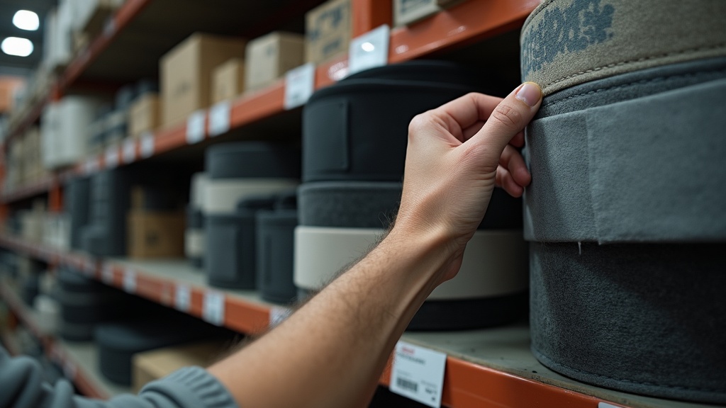 Selección de cinturones lumbares para trabajo físico en tienda