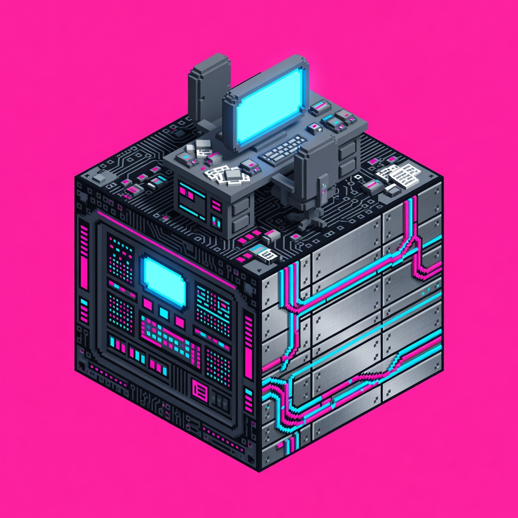 Console Desk Cube (4 / 4)