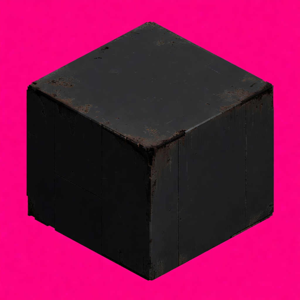 AST - Plain Dark Metal Cube v2