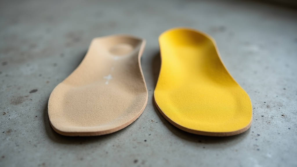 Stock insole vs aftermarket construction insole comparison