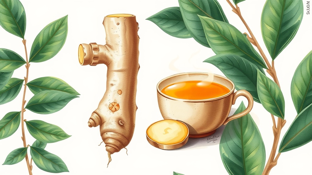 Infusão de Raiz de Gengibre para Dor de Cabeça Tensional
