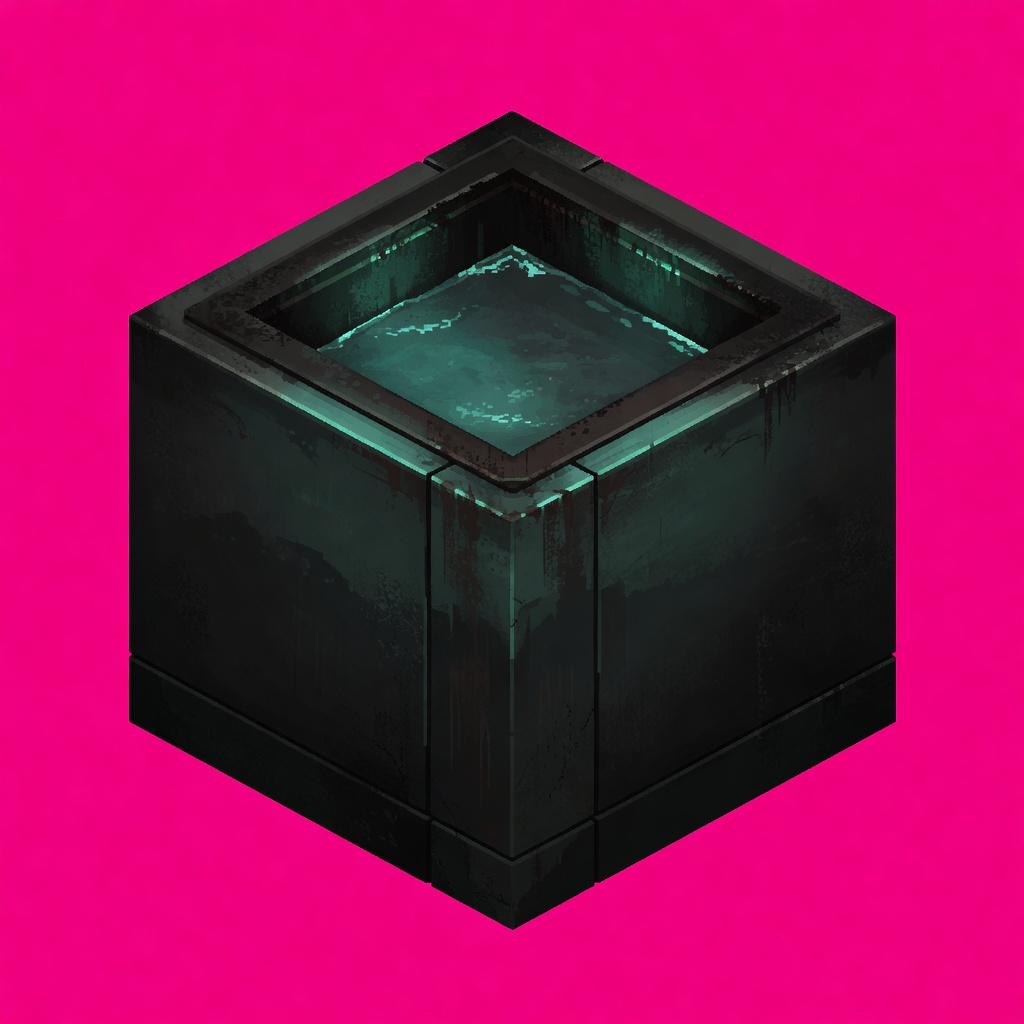 AETHERSHELL - Cyan Energy Pool Cube