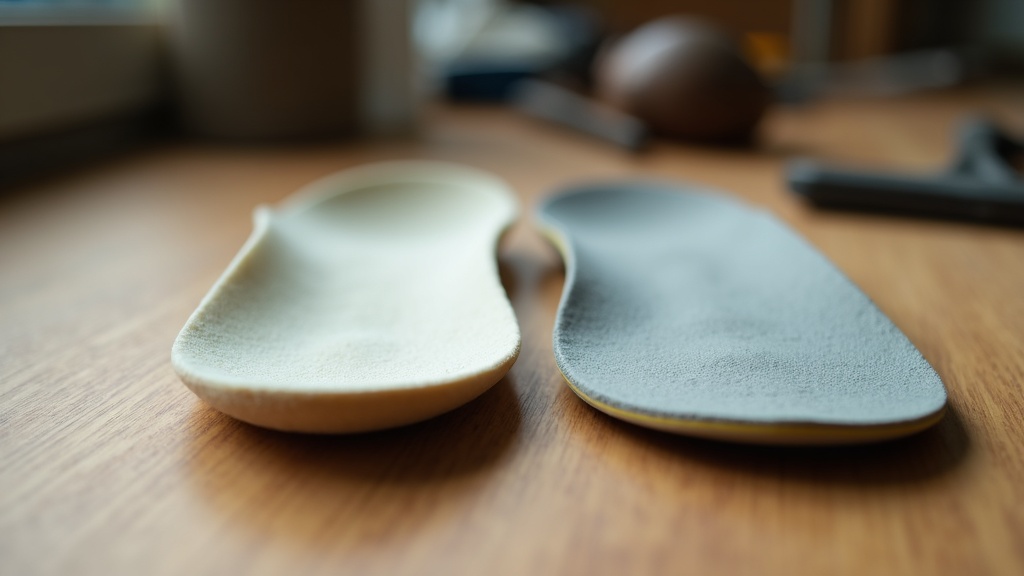 Comparison between flat foam insole and rigid arch support insole for flat feet workers