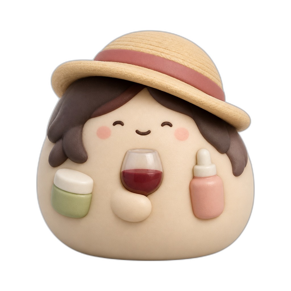 Vino Straw — Meet Vino Straw, a rounded deep-red squishy wine that's soft, cheerful, and perfectly huggable for little hands.