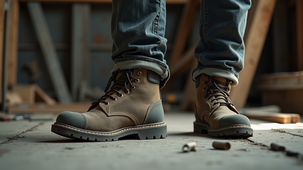 Calcetines de trabajo con refuerzo en talón y punta para durabilidad real