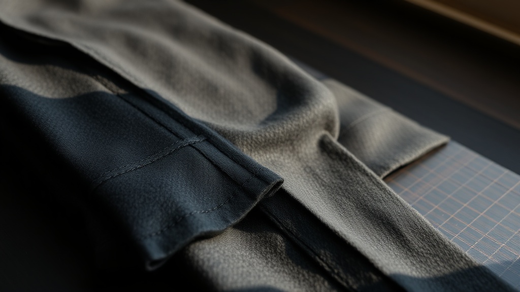 Charcoal wool pleated trousers with sharp pleat lines, a key piece of grandfather-style old money dressing