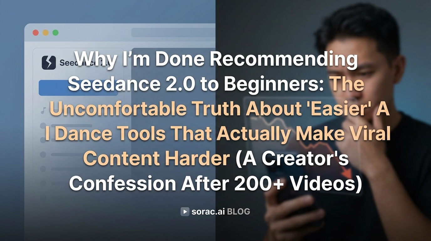 Why I'm Done Recommending Seedance 2.0 to Beginners: The Uncomfortable Truth About 'Easier' AI Dance Tools That Actually Make Viral Content Harder (A Creator's Confession After 200+ Videos)