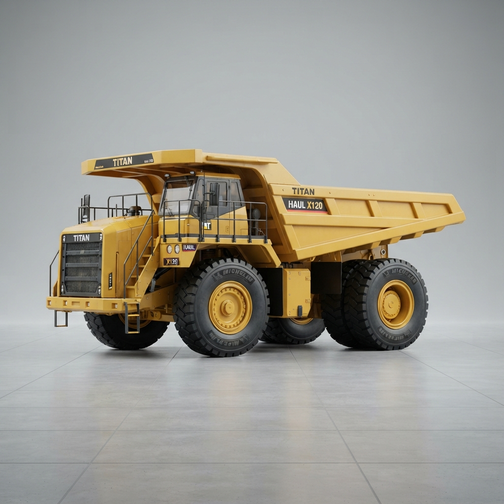 Yellow premium looking mining truck (3)