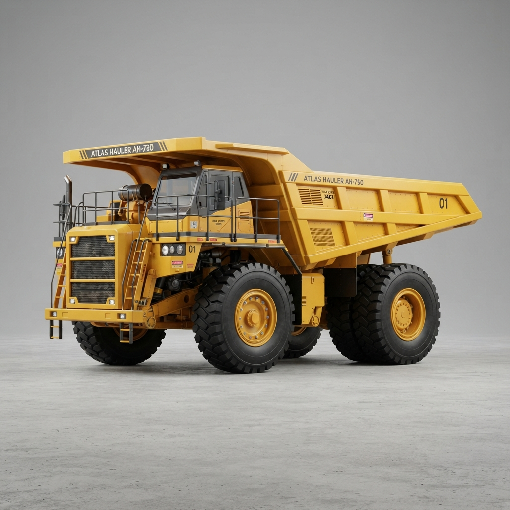 Yellow premium looking mining truck (4)