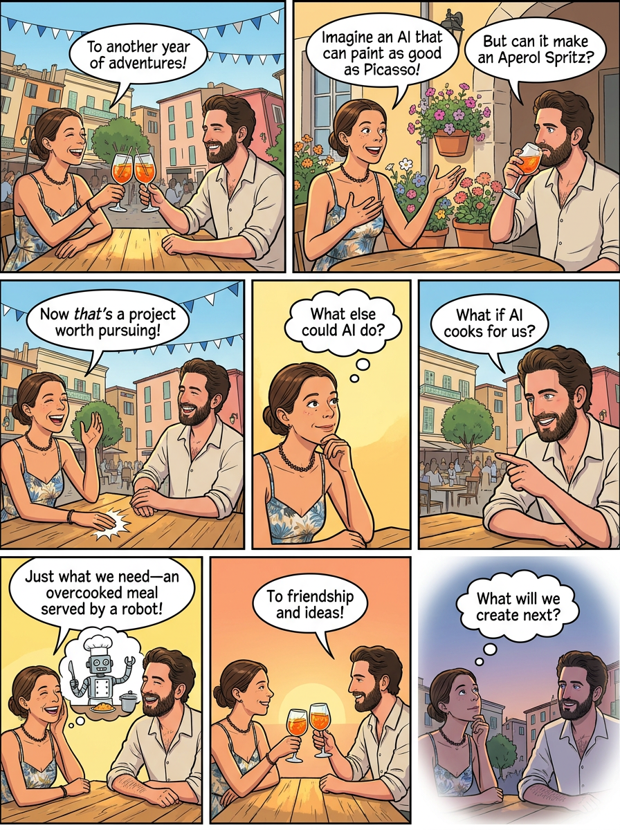Comic story board