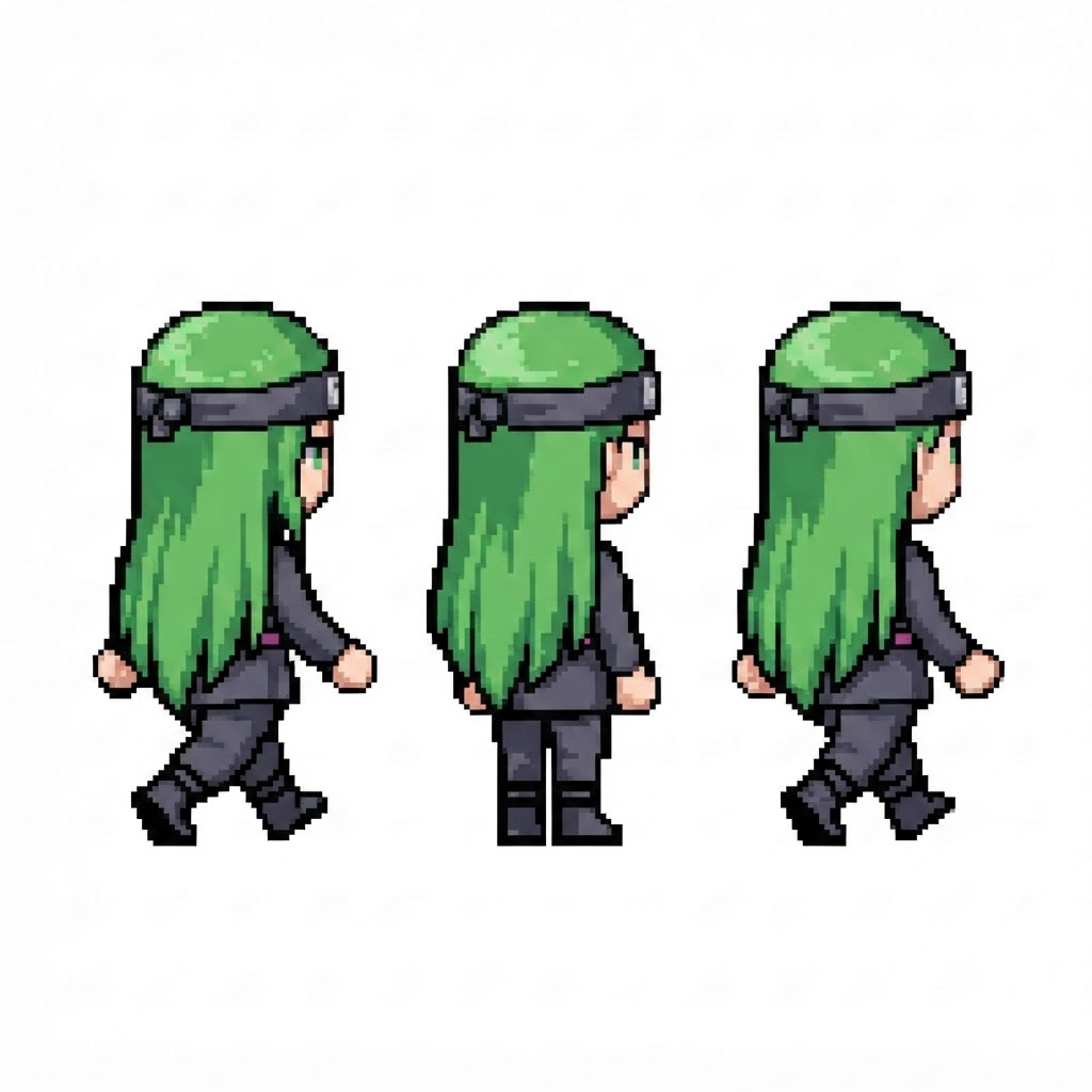 Image: BODY: a chibi ninja GIRL - clearly feminine: NARRO