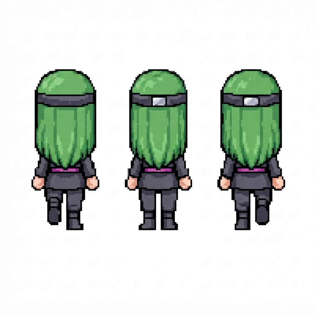 Image: BODY: a chibi ninja GIRL - clearly feminine: NARRO