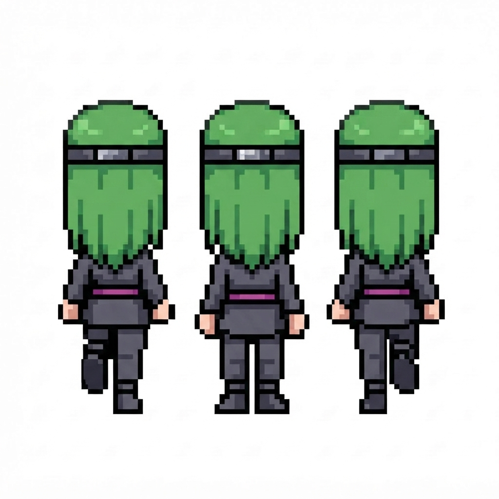 Image: BODY: a chibi ninja GIRL - clearly feminine: NARRO