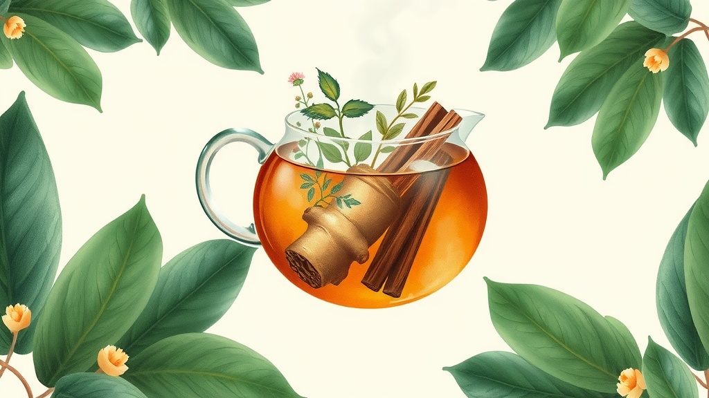 Chá de Gengibre com Canela para Dor de Cabeça