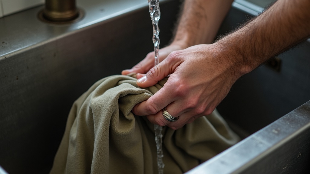 Washing cargo work pants in cold water to extend their life