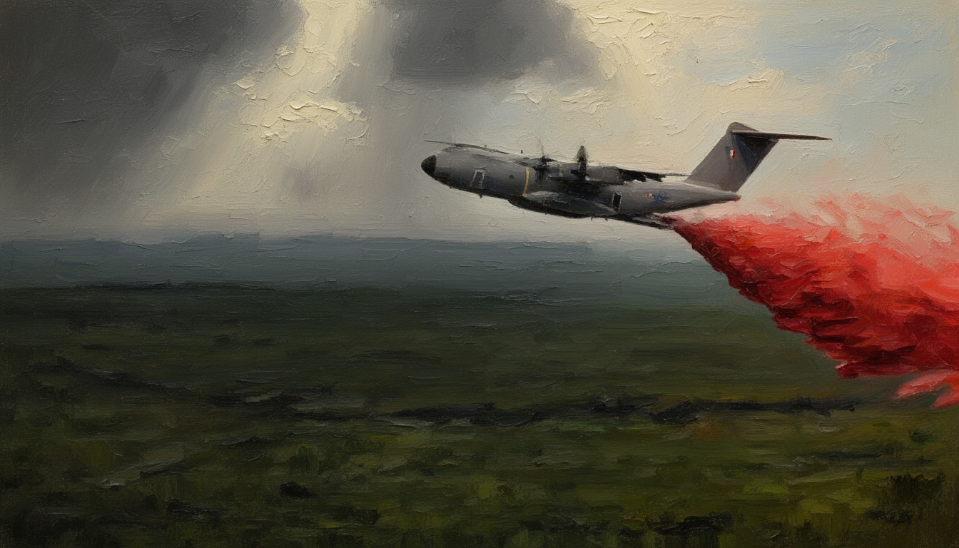 French A400M Military Planes Deployed Against Wildfires