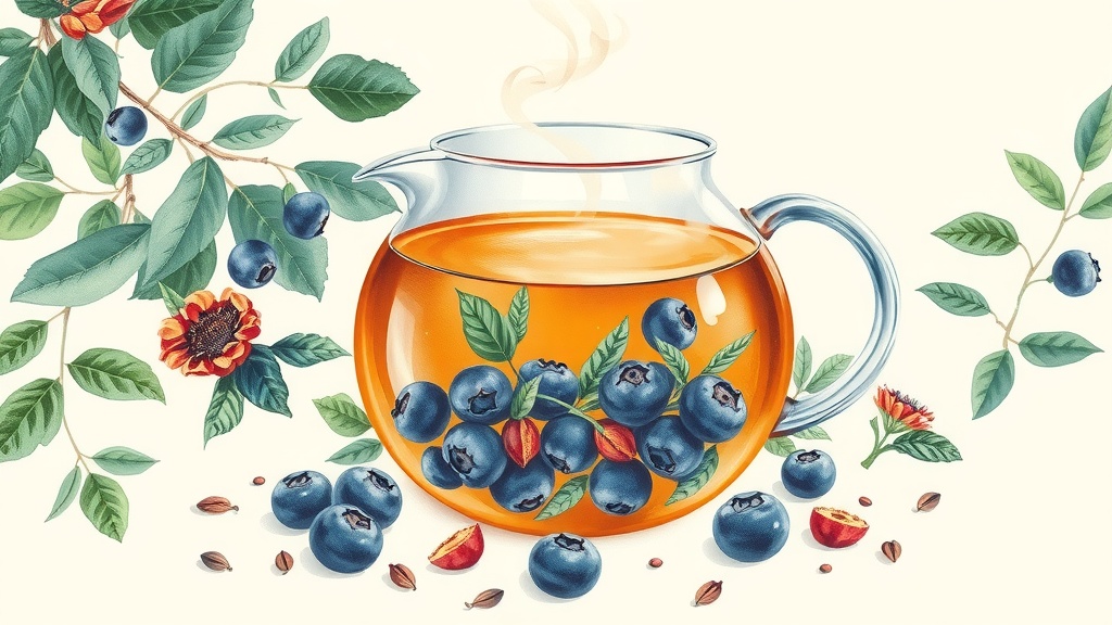 Chá de Mirtilo: Benefícios para Visão e Antioxidantes