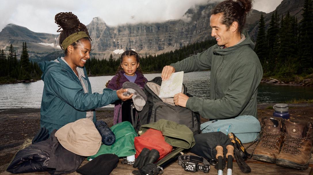 Layering system for Glacier National Park packing