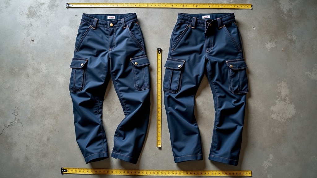 Plus size and petite women's cargo work pants comparison