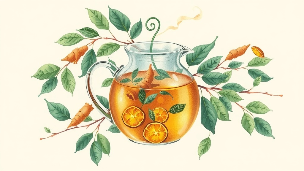 Chá de Gengibre e Cúrcuma: Anti-inflamatório Natural