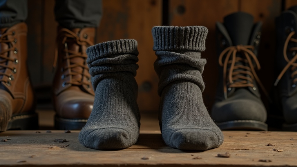 Crew sock vs tall over-the-calf work sock comparison