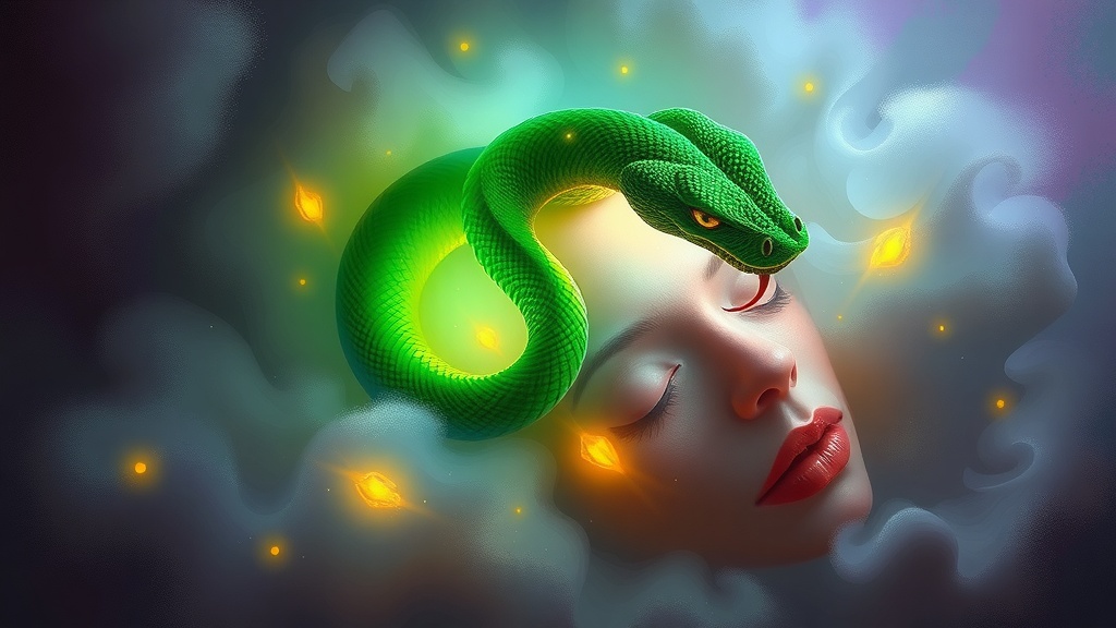 Sonhar com Cobra Verde Saindo do Corpo: Interpretação
