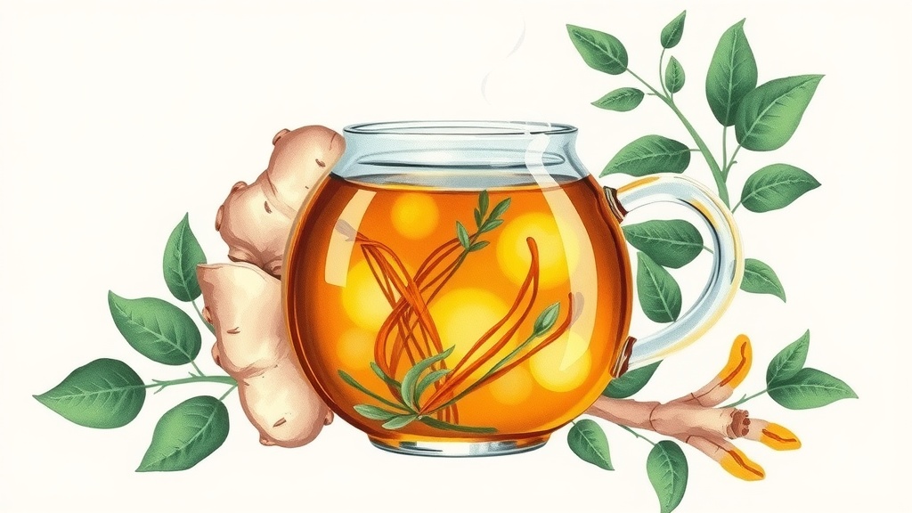 Chá de Gengibre e Açafrão: Anti-inflamatório Natural