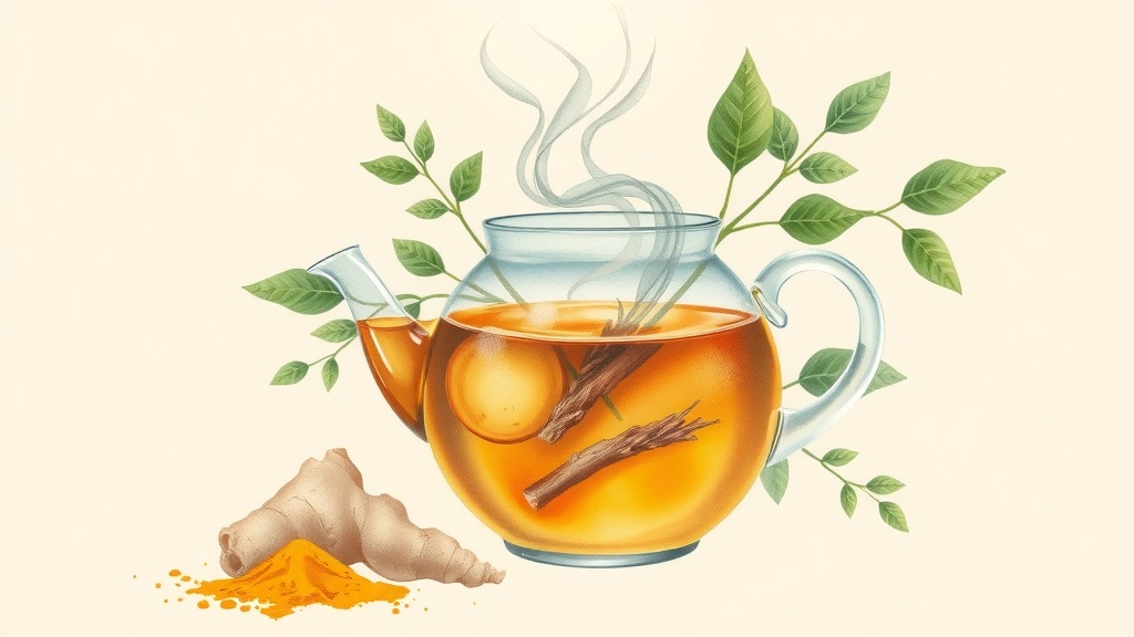 Chá de Gengibre e Cúrcuma: Benefícios Anti-inflamatório