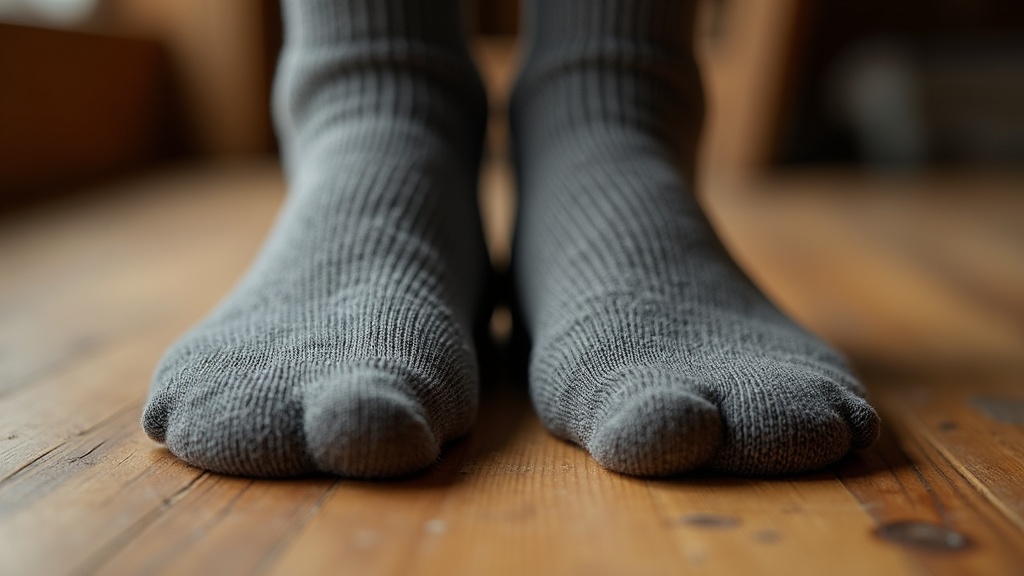 Comparing men's and women's wool work socks construction and fit differences
