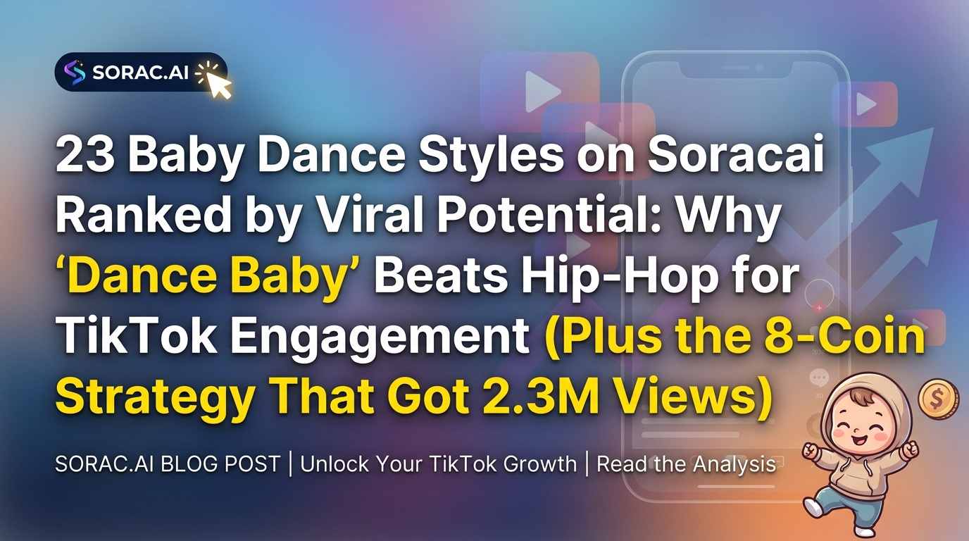 23 Baby Dance Styles on Soracai Ranked by Viral Potential: Why 'Dance Baby' Beats Hip-Hop for TikTok Engagement (Plus the 8-Coin Strategy That Got 2.3M Views)