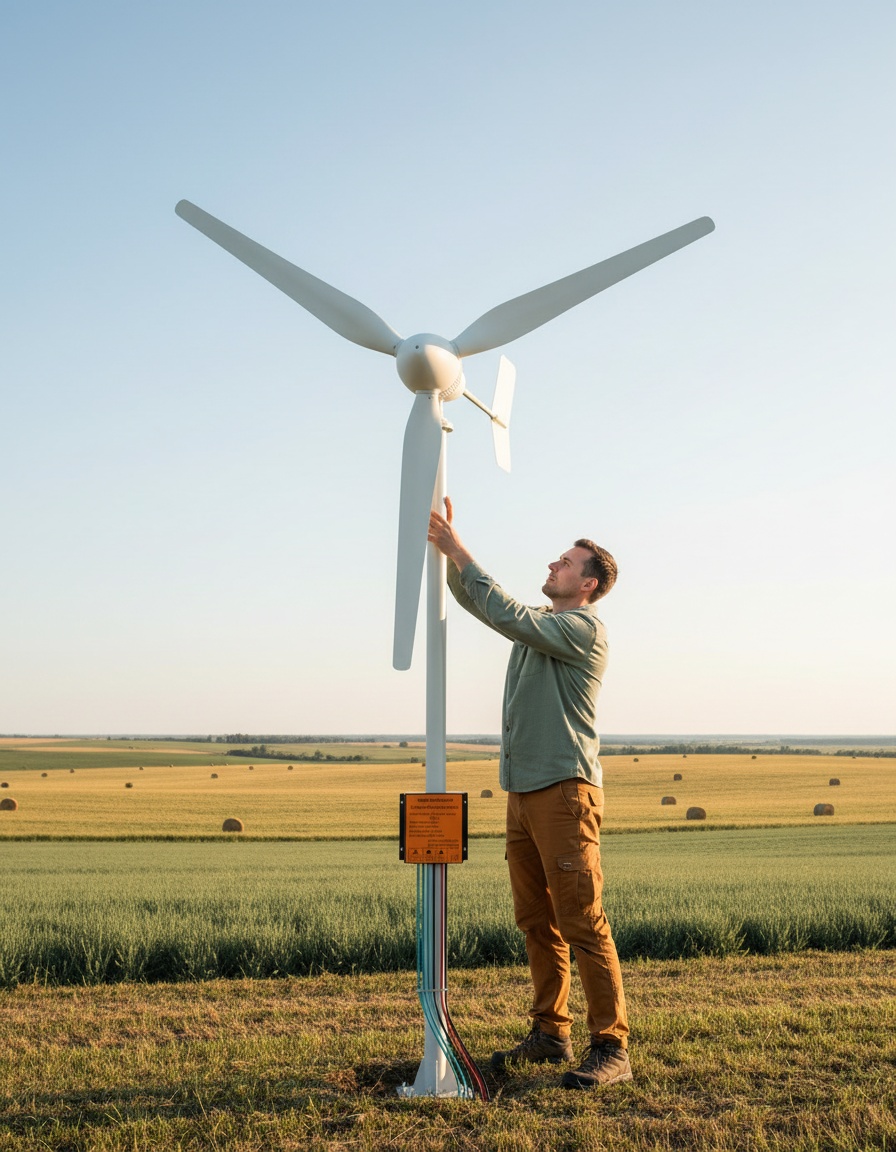 Aerogenerador eólico horizontal de 600W: una alternativa sostenible para zonas rurales