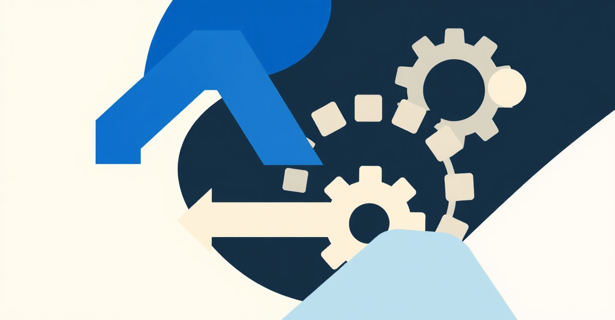 Illustration abstraite — Fabrique a contenu marketing