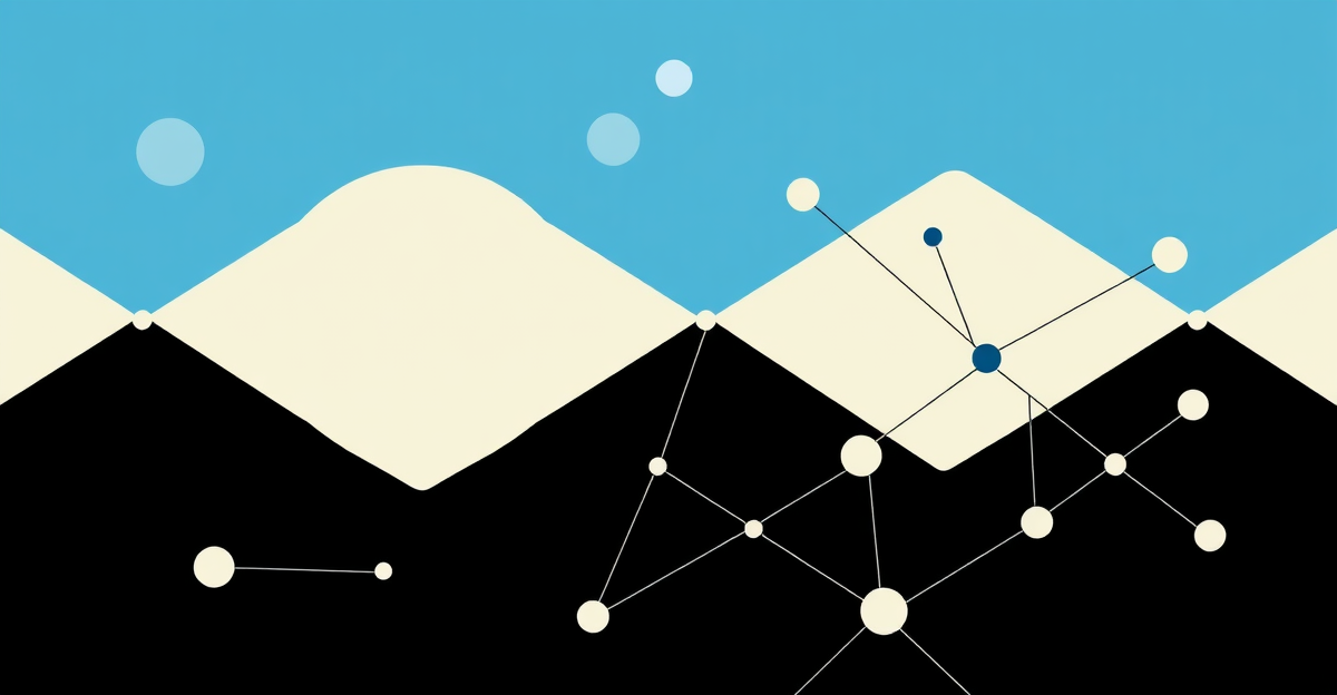 Illustration abstraite — Chatbot IA dans HubSpot