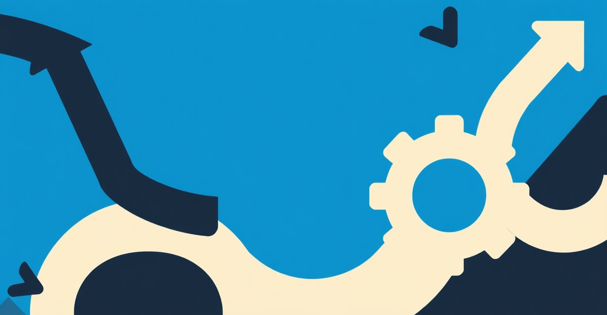 Illustration abstraite — Automatiser ses relances clients sans coder avec n8n
