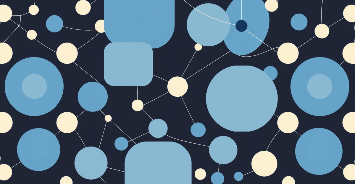Illustration abstraite — IA pour la relation client