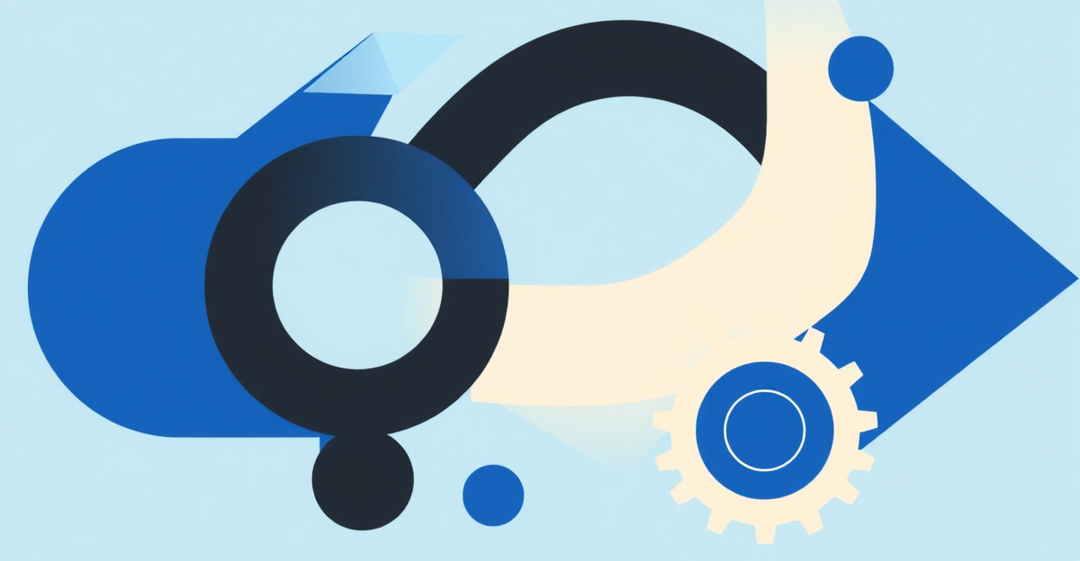 Illustration abstraite — IA et service client
