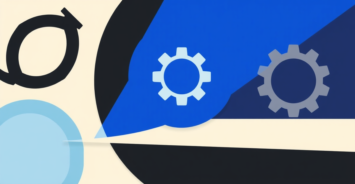 Illustration abstraite — Make vs n8n vs Zapier