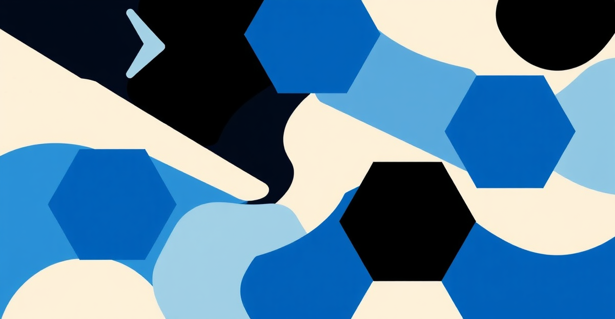 Illustration abstraite — 5 automatisations No Code qui font gagner 5 heures par semaine